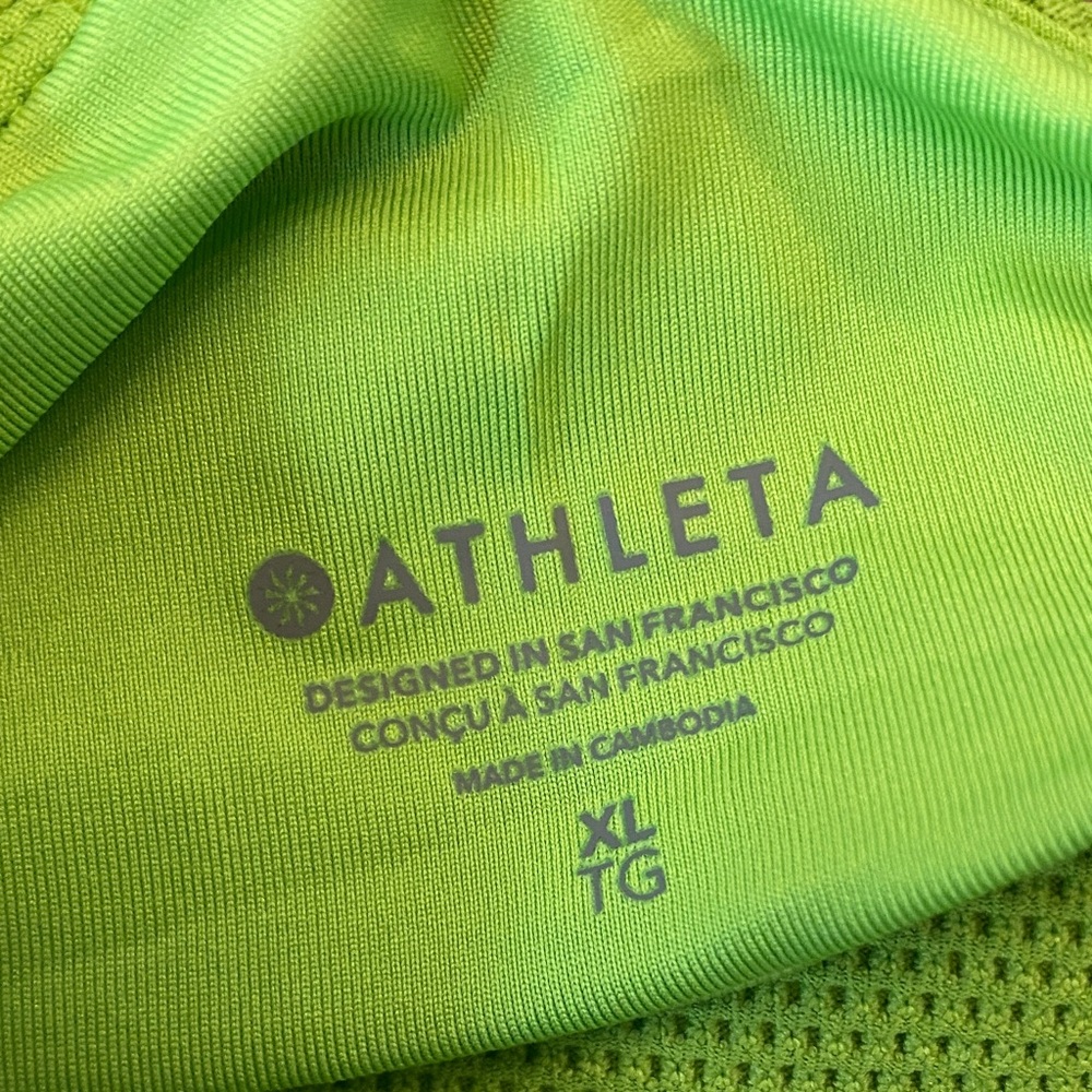 Lime Green Textured Tankini - ATHLETA - Picture 7 of 7